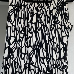 Calvin Klein Black and White blouse